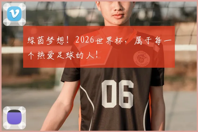 绿茵梦想!2026世界杯,属于每一个热爱足球的人!